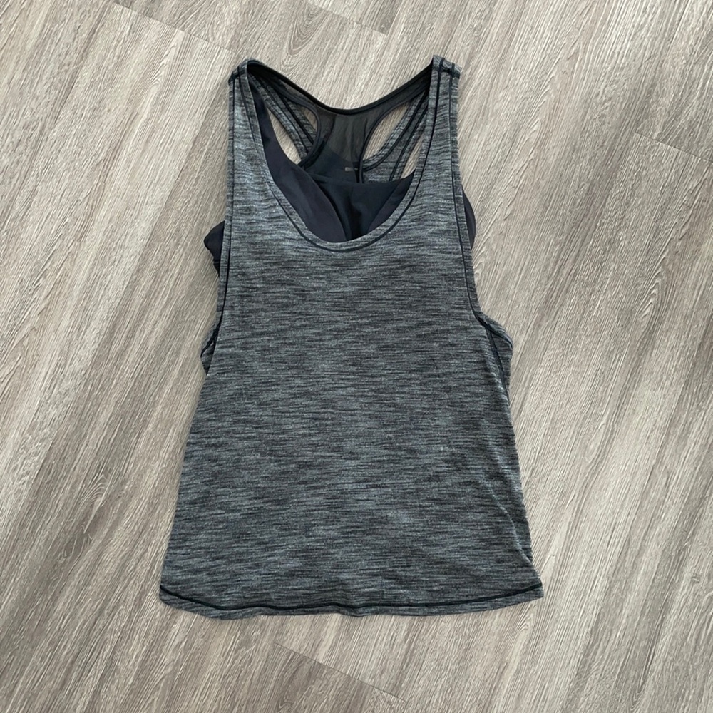 Grey lululemon tank top